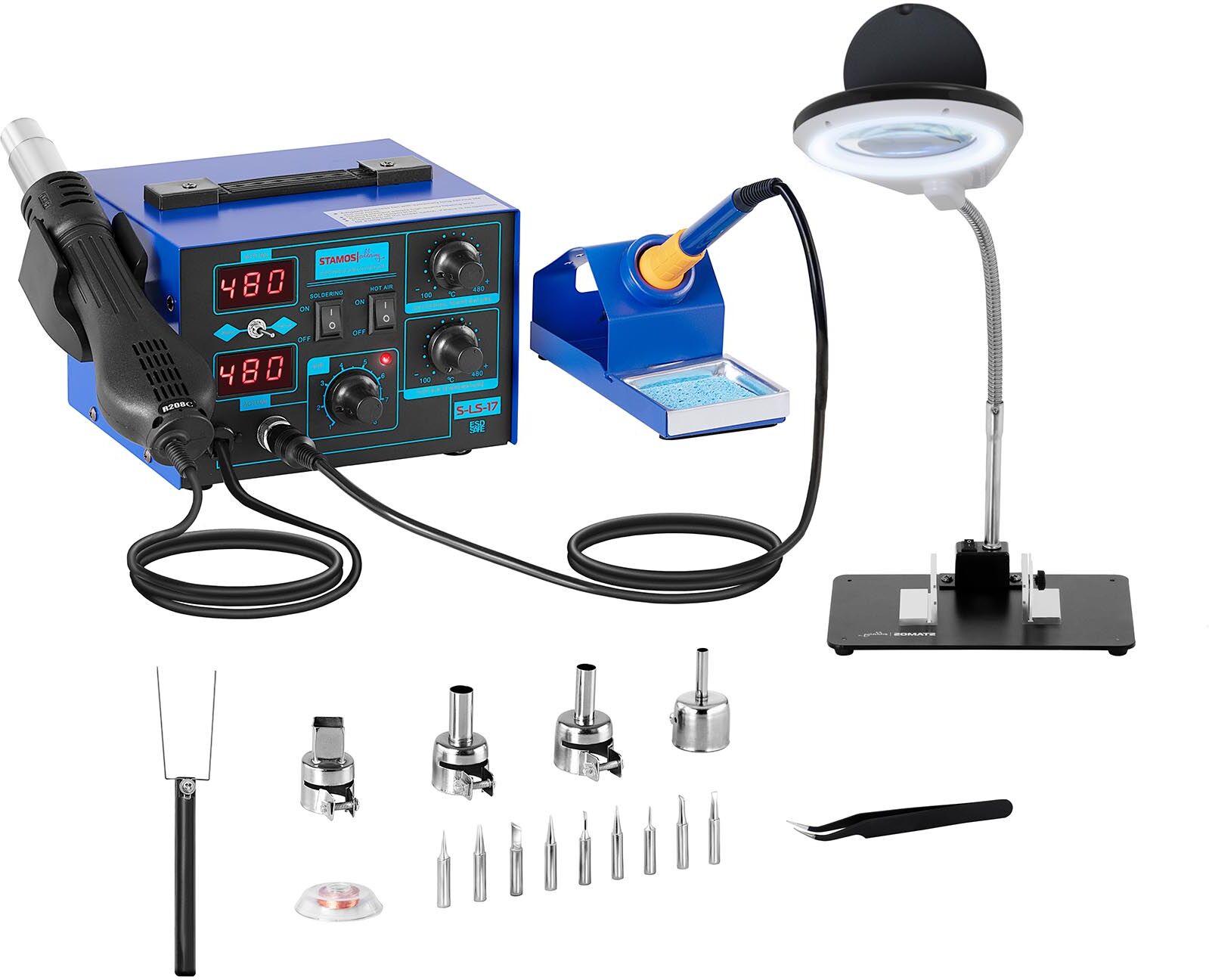 Stamos Soldering Soldering Station – 2 Displays – 730 Watt