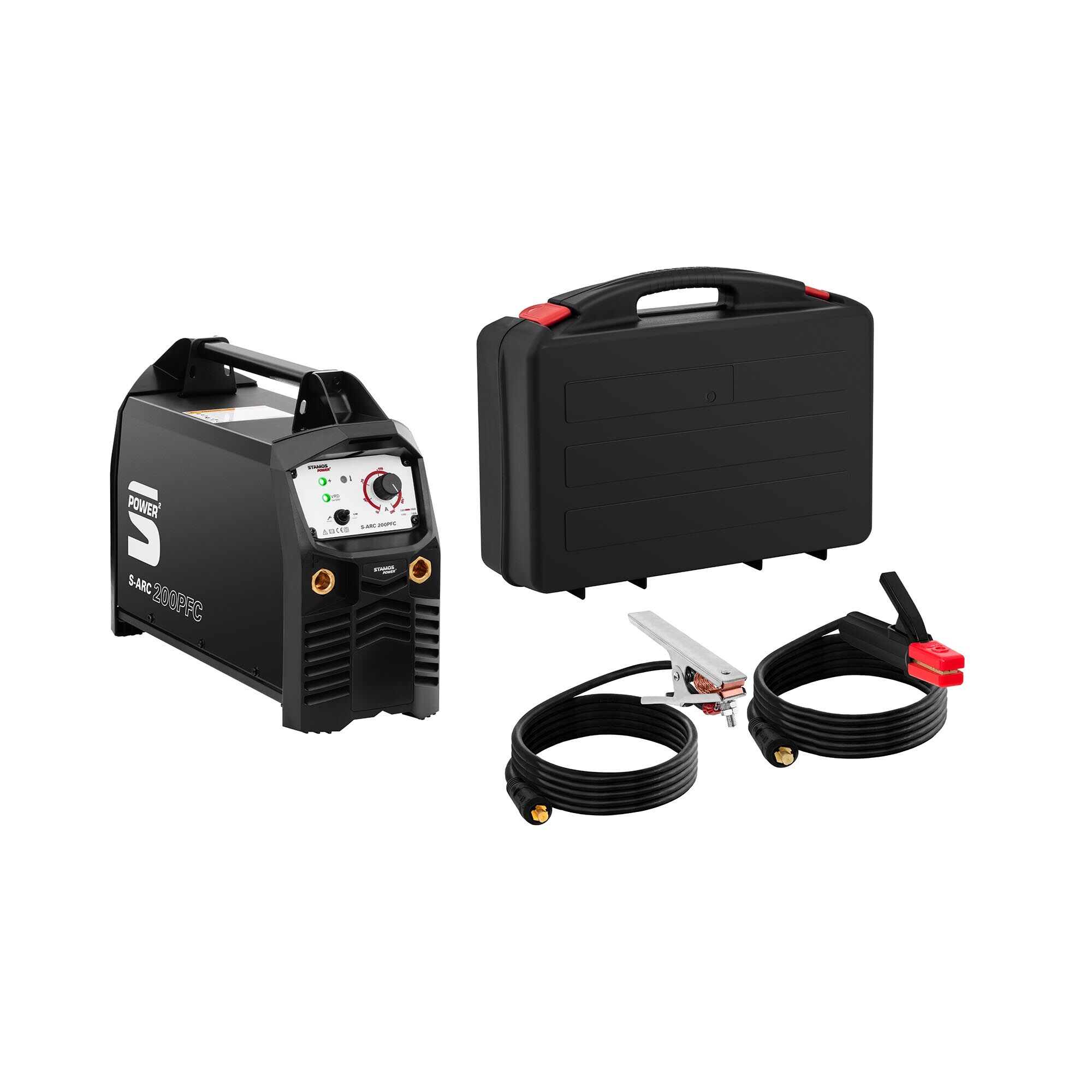 Stamos Power ² Electrode Welding Machine - 200 A - TIG lift-arc - power generator compatible