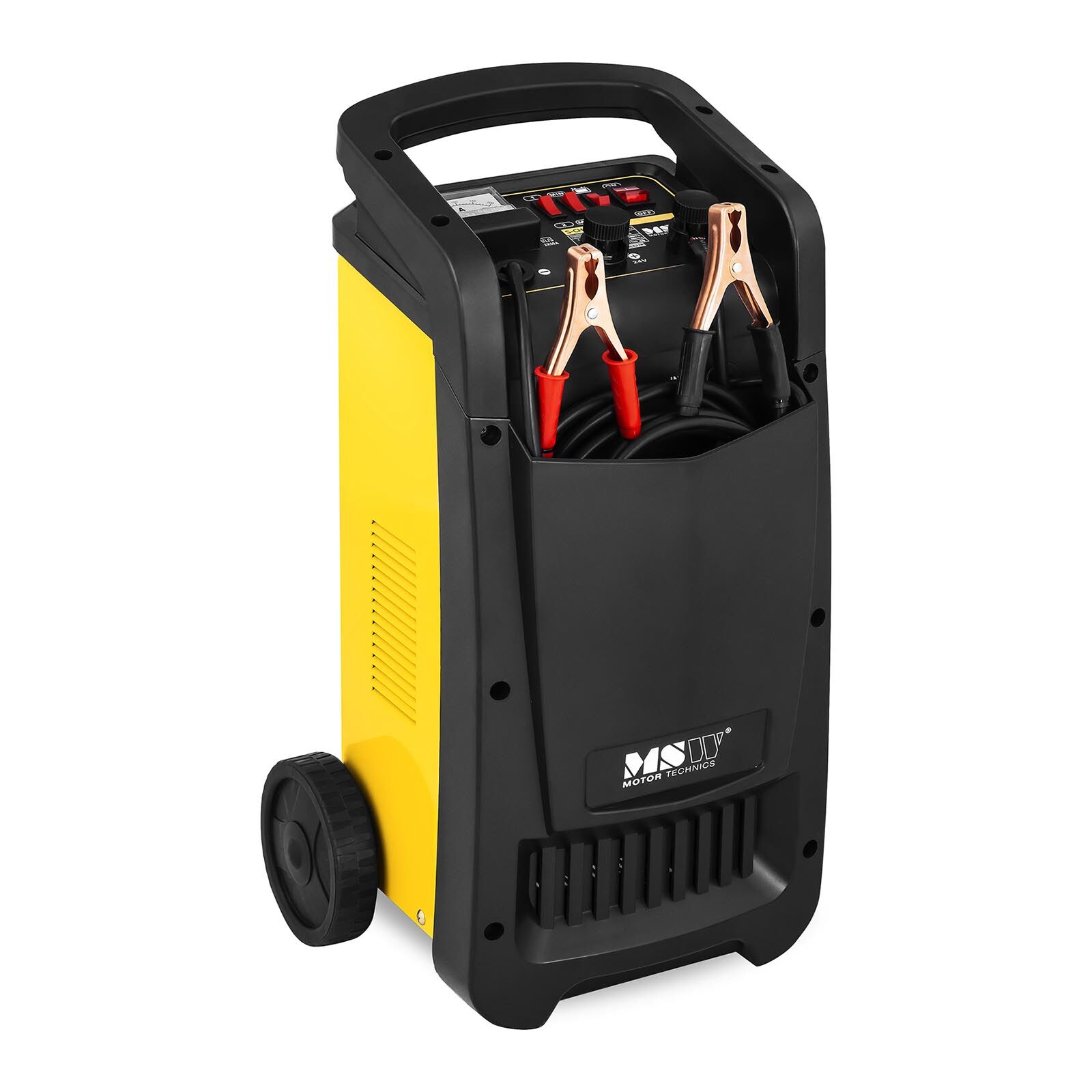 MSW Heavy Duty Battery Charger - Jump Starter - 12/24 V - 70 A - Compact