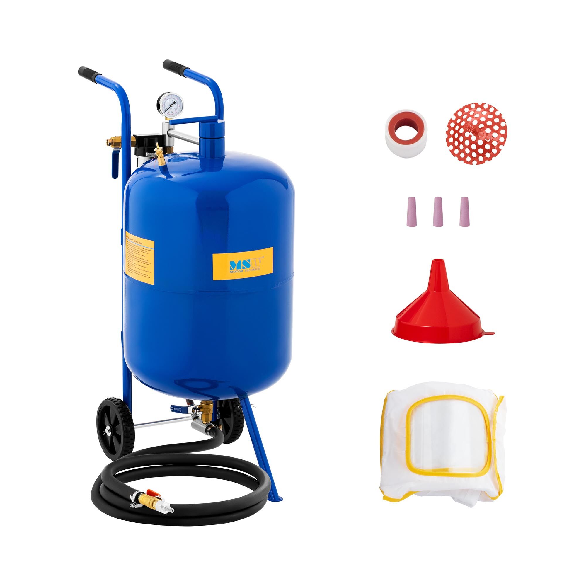 MSW Portable Sandblaster - 76 l - 9 bar