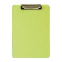 Maul neon clipboard transparent yellow A4 portrait