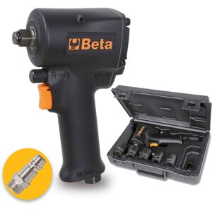 Beta 1927XM/K5 - Assortimento di un avvitatore reversibile compatto e cinque bussole Macchina, in valigetta di plastica