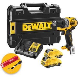 DeWalt DCD701D2 Compact - Trapano avvitatore 12V e 2 batterie da 2Ah