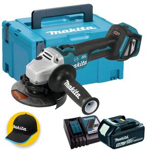 Makita Dga513z1 - Smerigliatrice Angolare A Batteria 18v - 1 X 5ah In Valigetta