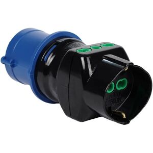 FANTON 78090-E adattatore per presa di corrente Tipo L (IT) + Tipo F Nero, Blu