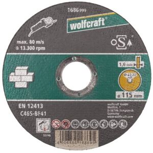 Wolfcraft DISCO DA TAGLIO PER PIETRA TAGLIO FINE DN. 115 MM. 1686999