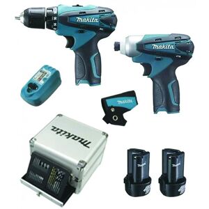 Makita Kit trapano hp330 + avvitatore td090 10,8v (dk1493x1)