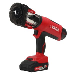 Virax Pressatrice Viper M2x 18v Con Carica Batterie E Inserti Th16/th20/th26