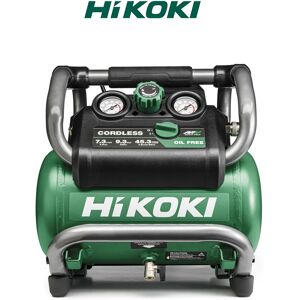 Hikoki Compressore Cordless Brushless Ec36da - 36 V - 7,3 L - Corpo Macchina Ec36da + Kit 2 Batterie E Caricabatteria Bsl 36a18x