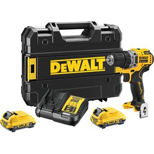 DeWalt Avvitatore a batteria  DCD701D2-QW cacciavite elettrico e avvitatore impulso 1500 Giri/min Nero, Giallo con caricabatteria [DCD701D2-QW]