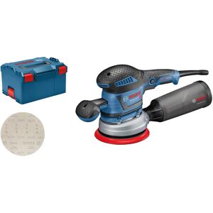 Bosch GEX 40-150 PROFESSIONAL Levigatrice a disco 12000 Giri/min 24000 OPM Nero, Blu, Grigio, Rosso 400 W [060137B201]