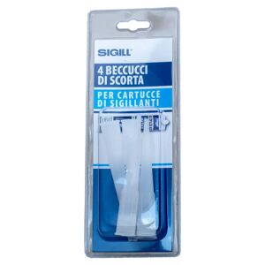 Sigill 4 BECCUCCI DI SCORTA  PER CARTUCCE SILICONE