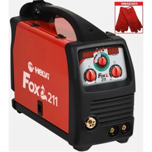 HELVI Fox 211 Digital   Saldatrice Multiprocesso (mma, Mig Mag, Tig) + Omaggio