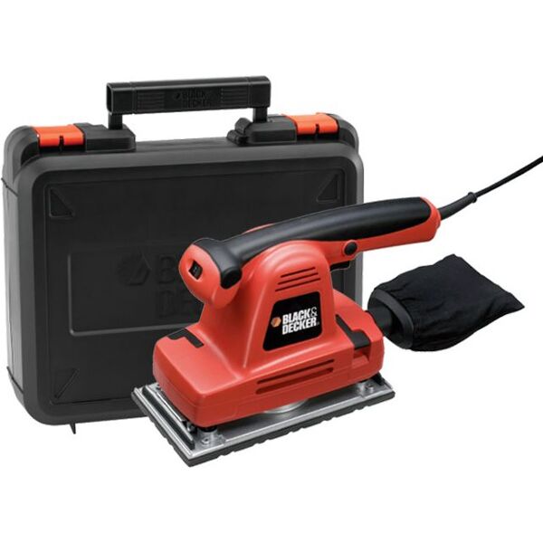 black & decker ka274eka levigatrice per legno orbitale potenza 310 watt velocità 6000÷10000 orbite/min impugnatura morbida - ka274eka