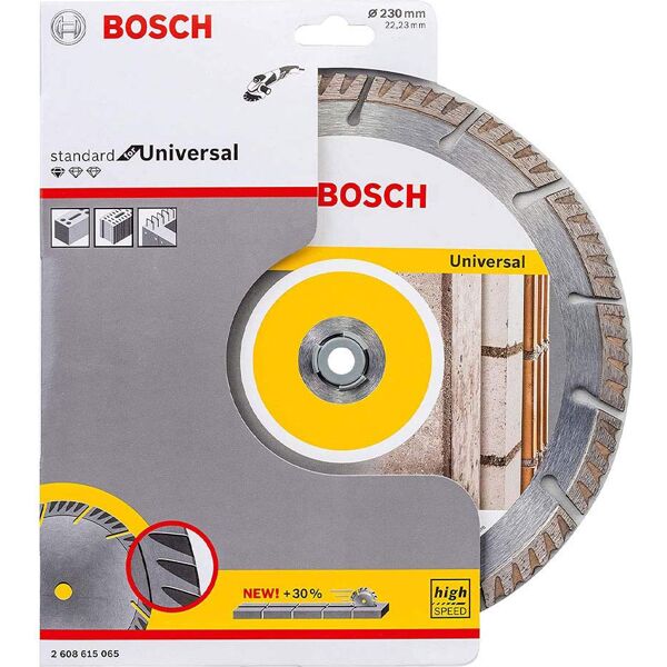 bosch 2608615065 disco diamantato per smerigliatrici calcestruzzo Ø 230 mm foro 22.2 mm - 2608615065