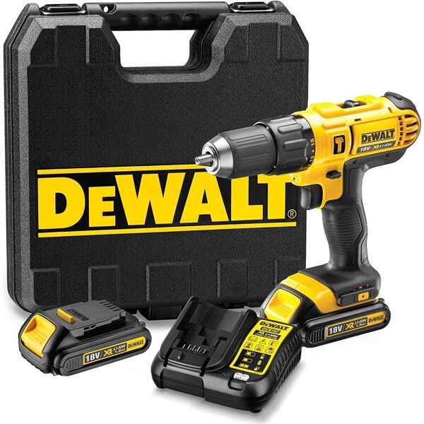 dewalt 776c2 trapano avvitatore a percussione 2 batterie 18 v e valigetta dcd776c2