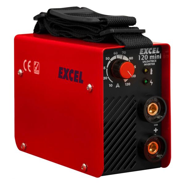 excel 120 mini saldatrice inverter Ø elettrodi 1,6-3,2 mm saldatura mma potenza 3000 watt - 09470 120 mini