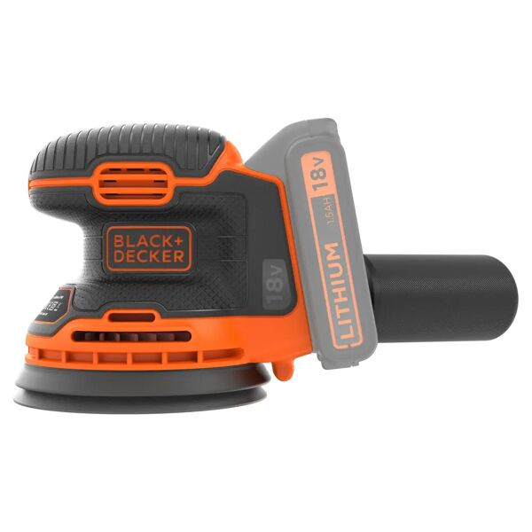 black & decker levigatrice rotorbitale b&d 18 v bdcros18nxja batteria litio corpo macchina valigetta