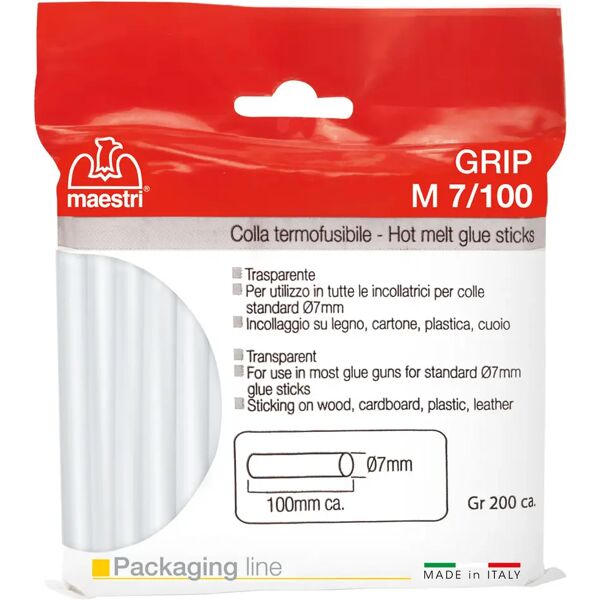 maestri colla 200 g  7x100 mm trasparente