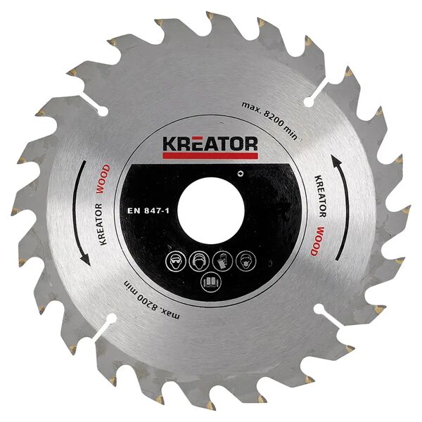 kreator lama Ø160 mm  18 denti Ø foro 30/20/19/16 mm per sega circolare per legno