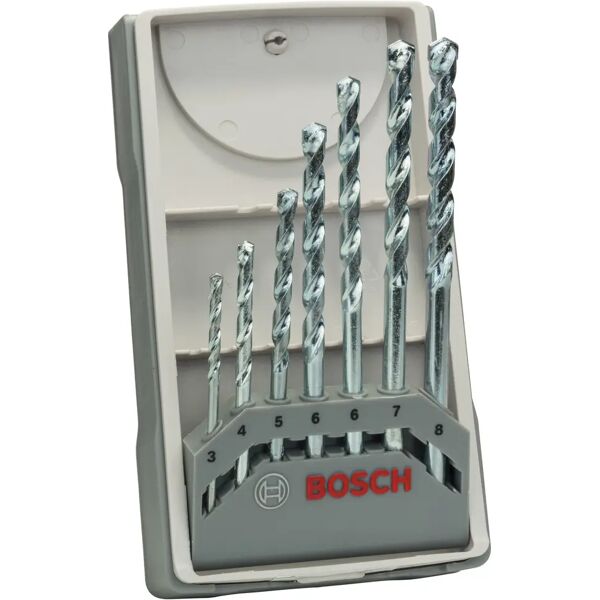 bosch 7 punte  Ø3-4-5-6-6-7-8 mm per muro