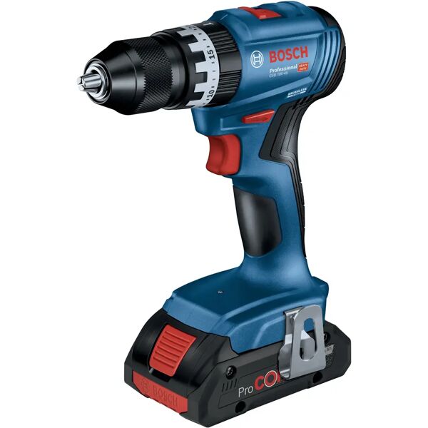 bosch trapano battente 18v  gsb 18v-45 45 nm brushless 2 batterie litio 2 ah peso 1 kg