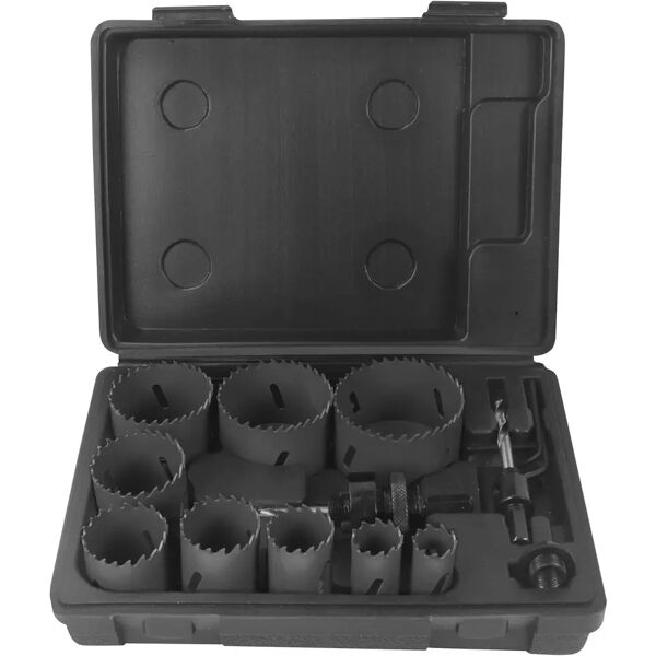 krino set 9 frese a tazza Ø 19-22-29 -35-38-44-51-57-64 mm per plastica acciaio legno