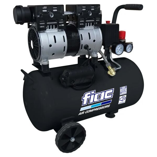 fiac compressore silenziato  black line 50-1 super silent 50 l 1 hp pressione 8 bar 59 db(a)