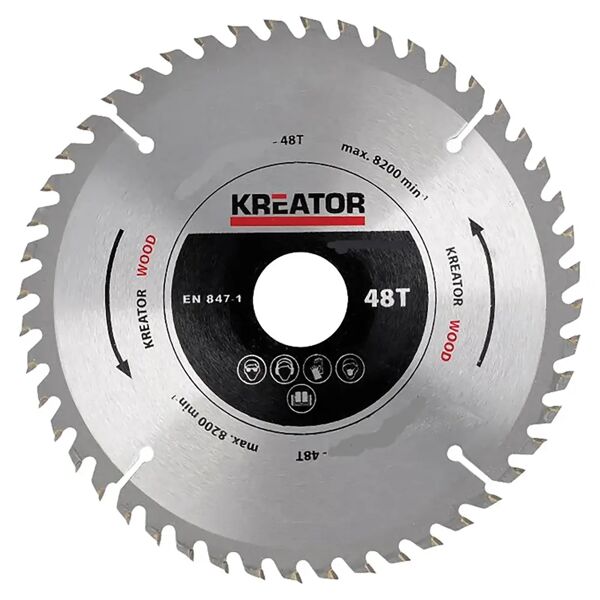 kreator lama Ø315 mm  48 denti Ø foro 30 mm per troncatrice per legno con 5 riduzioni