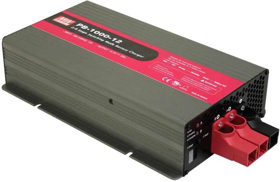 Mean Well PB-1000-48- Carica Batterie Semplice MeanWell - 1000W / 48V / 17,4A   su Alimentatorishop.com