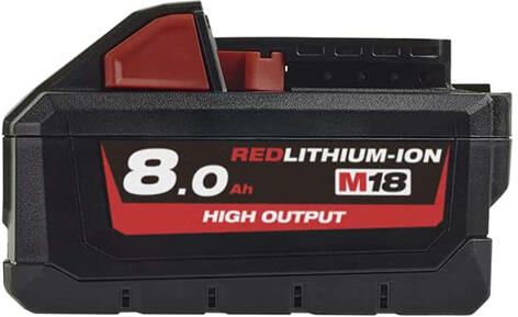 Milwaukee M18 HB8 - Batteria agli ioni di litio rosso 18V 8.0Ah