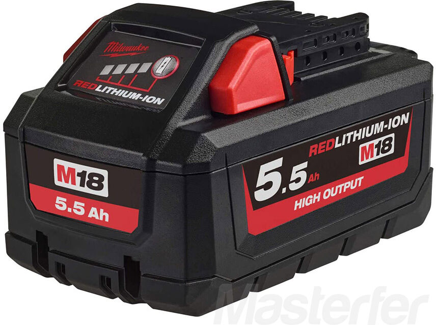 Milwaukee M18B55 - Batteria High Output 18V 5,5 Ah