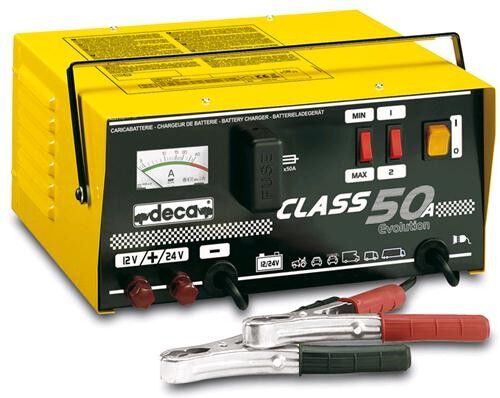 Deca Caricabatterie elettromeccanico 12-24V  CLASS 50A (carica 50 A) con OMAGGIO