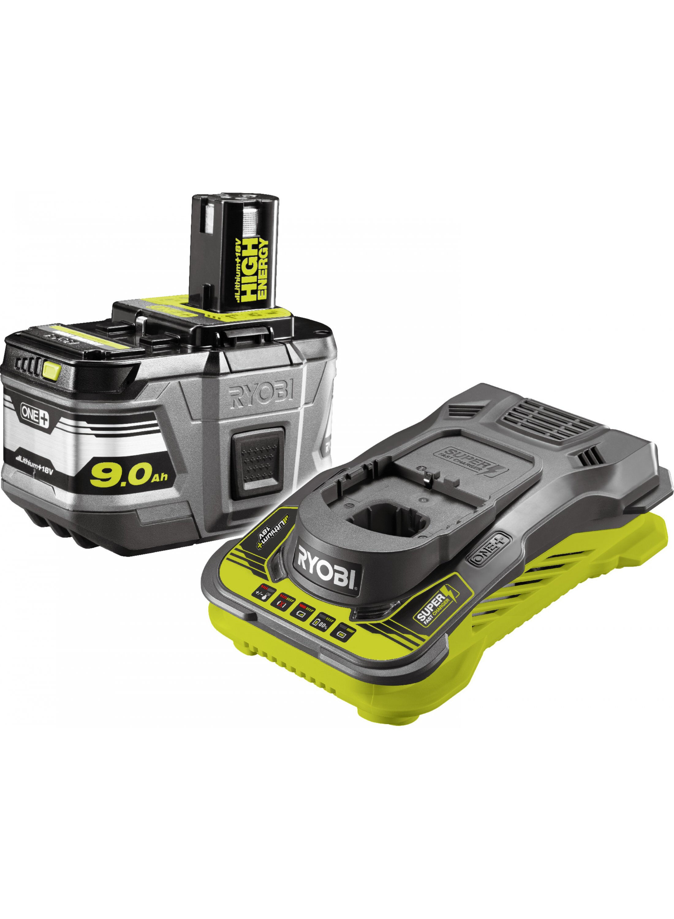 Ryobi RC18150-190 KIT ENERGIA - Batteria 18V 9,0Ah e Caricabatteria rapido