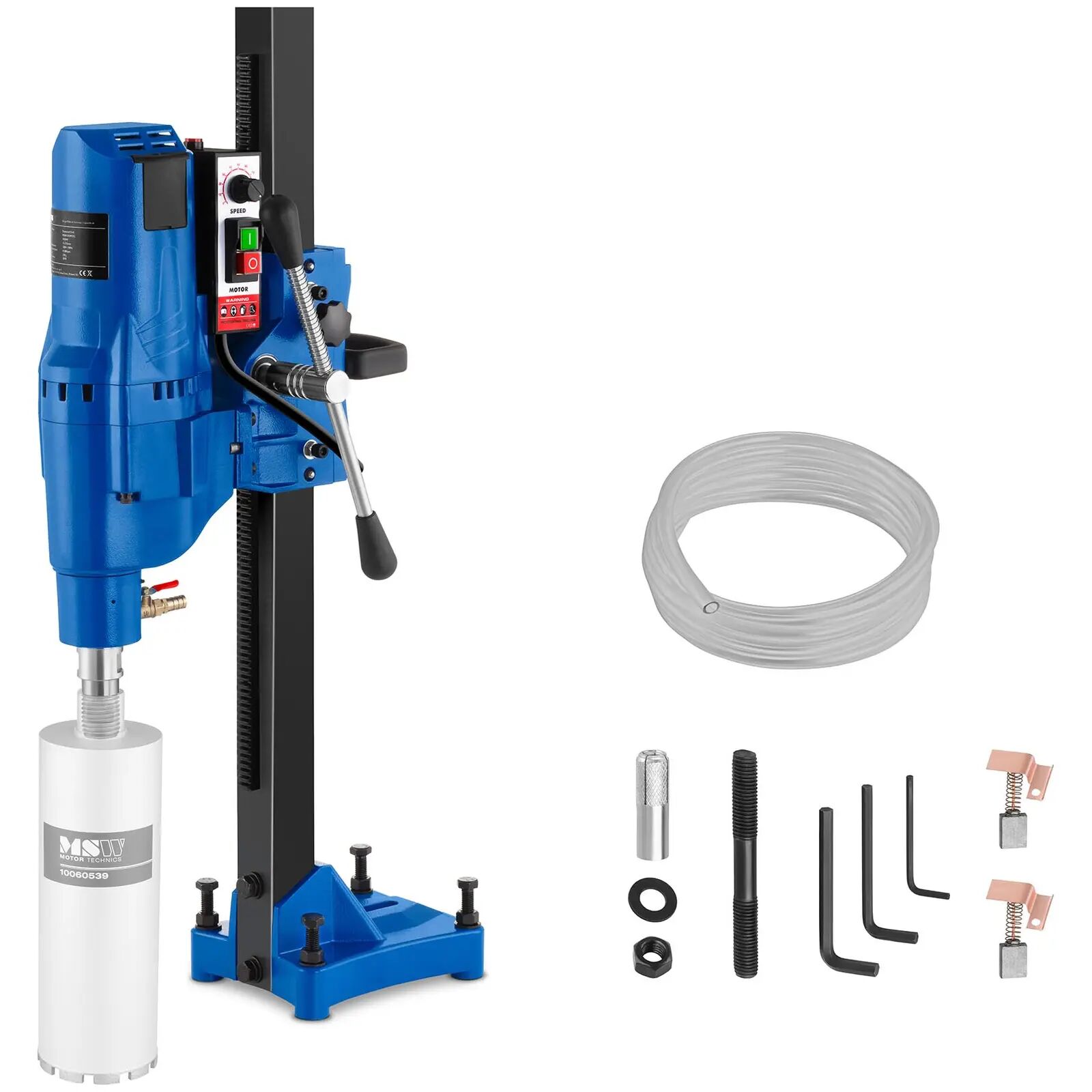 MSW Macchina per carotaggio al diamante - 3300 W - 580 giri/min - diametro di foratura max. 255 mm -DDM255