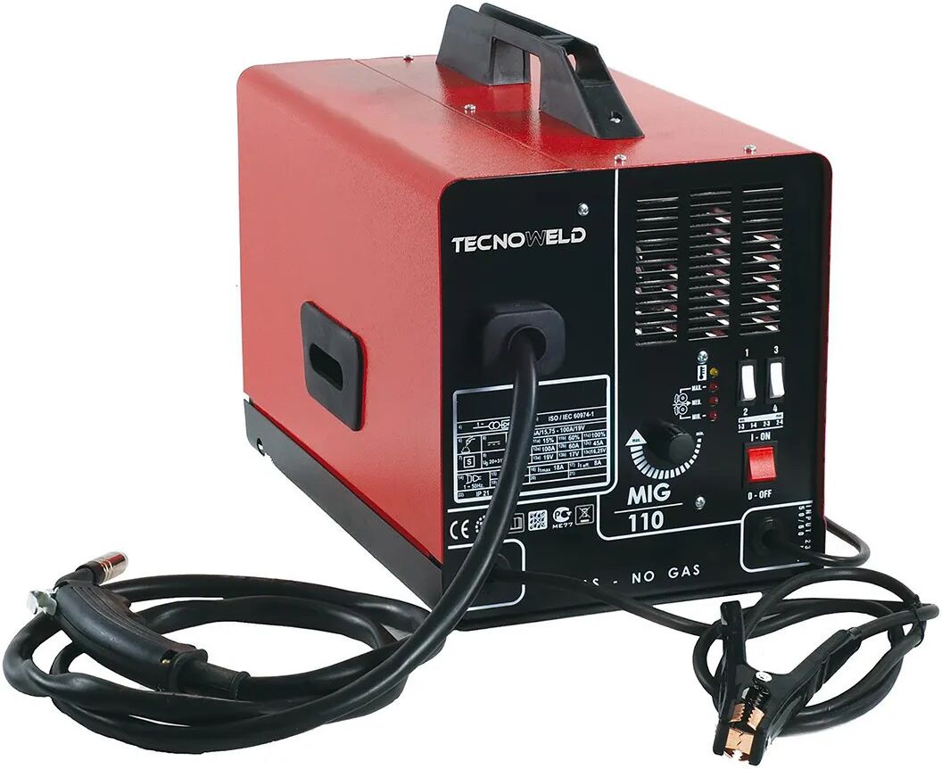 TECNOWELD Saldatrice A Filo  Mig110 Gas No Gas Saldatura 35-100 A Filo 0,6 - 0,8 Mm