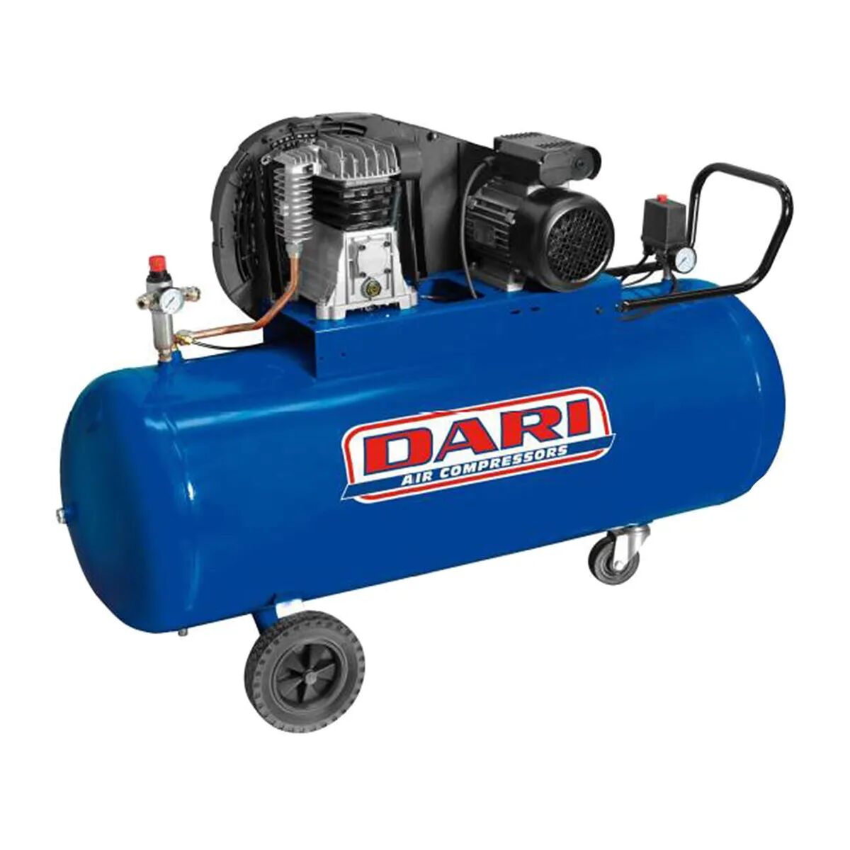 DARI Compressore A Cinghia 100 L  2 Hp Dec100 Pressione 10 Bar Aria Aspirata 255 L/min