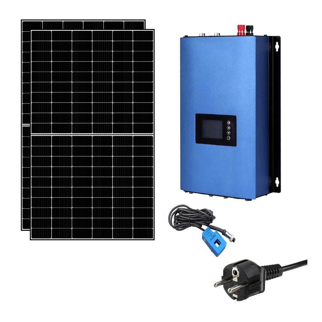 IoRisparmioEnergia Selection Kit micro-fotovoltaico con inverter 1 kW PlugReady e sensore zero immissione   KIT1KWPLUG