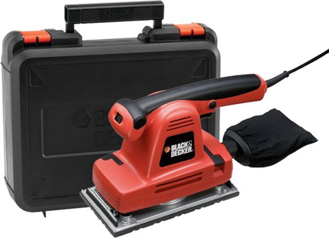 black & decker ka274eka levigatrice per legno orbitale potenza 310 watt velocità 6000÷10000 orbite/min impugnatura morbida - ka274eka