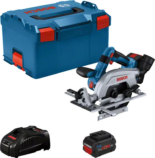 Bosch Sega circolare  GKS 18V-57-2 L PROFESSIONAL 16,5 cm Nero, Blu, Argento 5000 Giri/min [06016C1102]