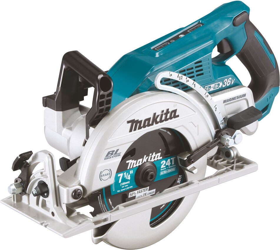 Makita DRS780Z sega circolare portatile 18,5 cm Nero, Blu 5100 Giri/min [DRS780Z] - SENZA BATTERIA/SENZA CARICABATTERIE