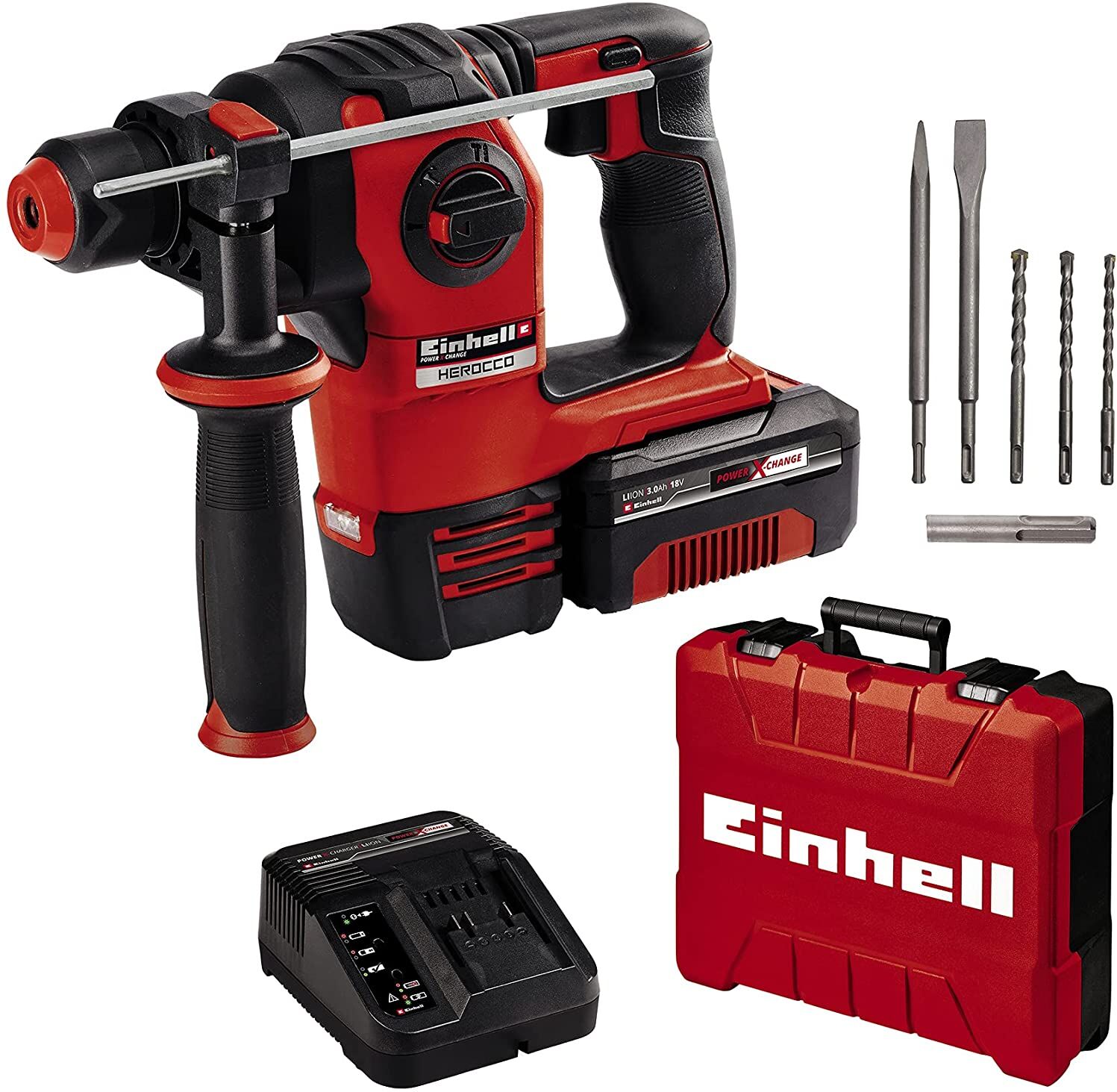 Einhell Martello perforatore HEROCCO Kit +5 SDS-plus [4513975]