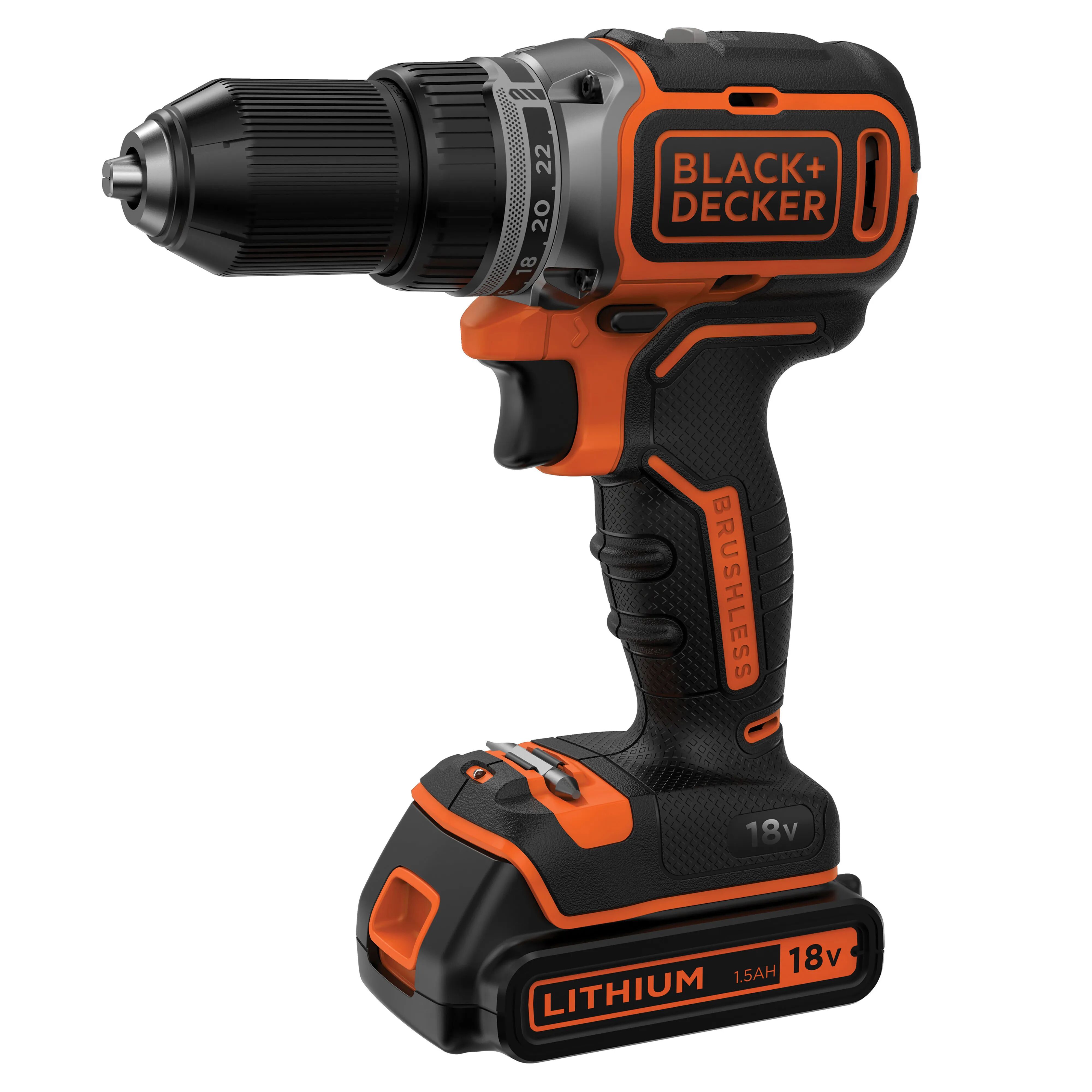 Black & Decker TRAPANO AVVITATORE B&D 18 V BL186K-QW BATTERIA LITIO 1,5 Ah BRUSHLESS PESO 2,46 kg