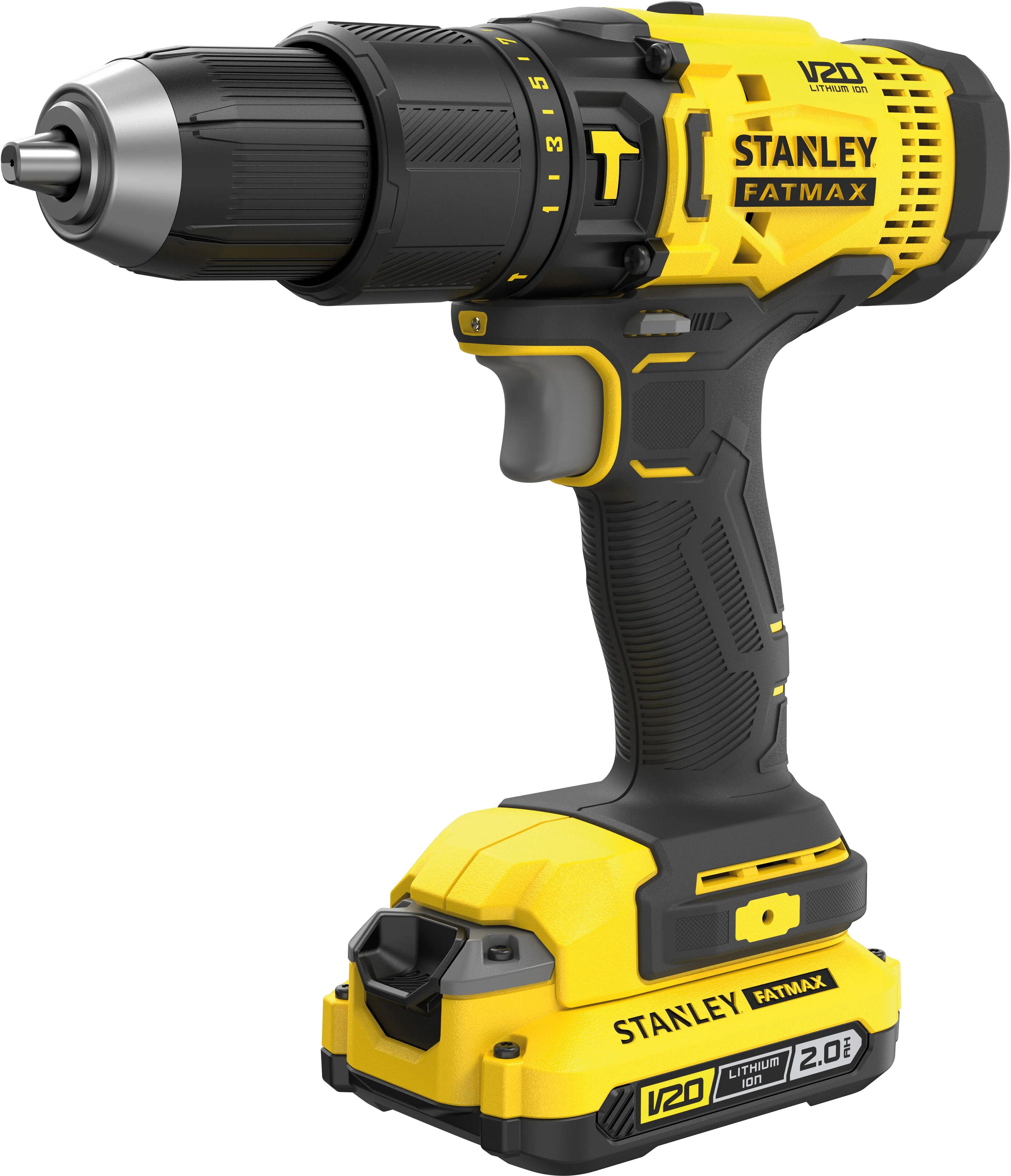 Stanley KIT TRAPANO BATTENTE 18 V FATMAX SFMSP E SMERIGLIATRICE 18V 125mm SF MCG400 2 BATTERIE LITIO 2Ah