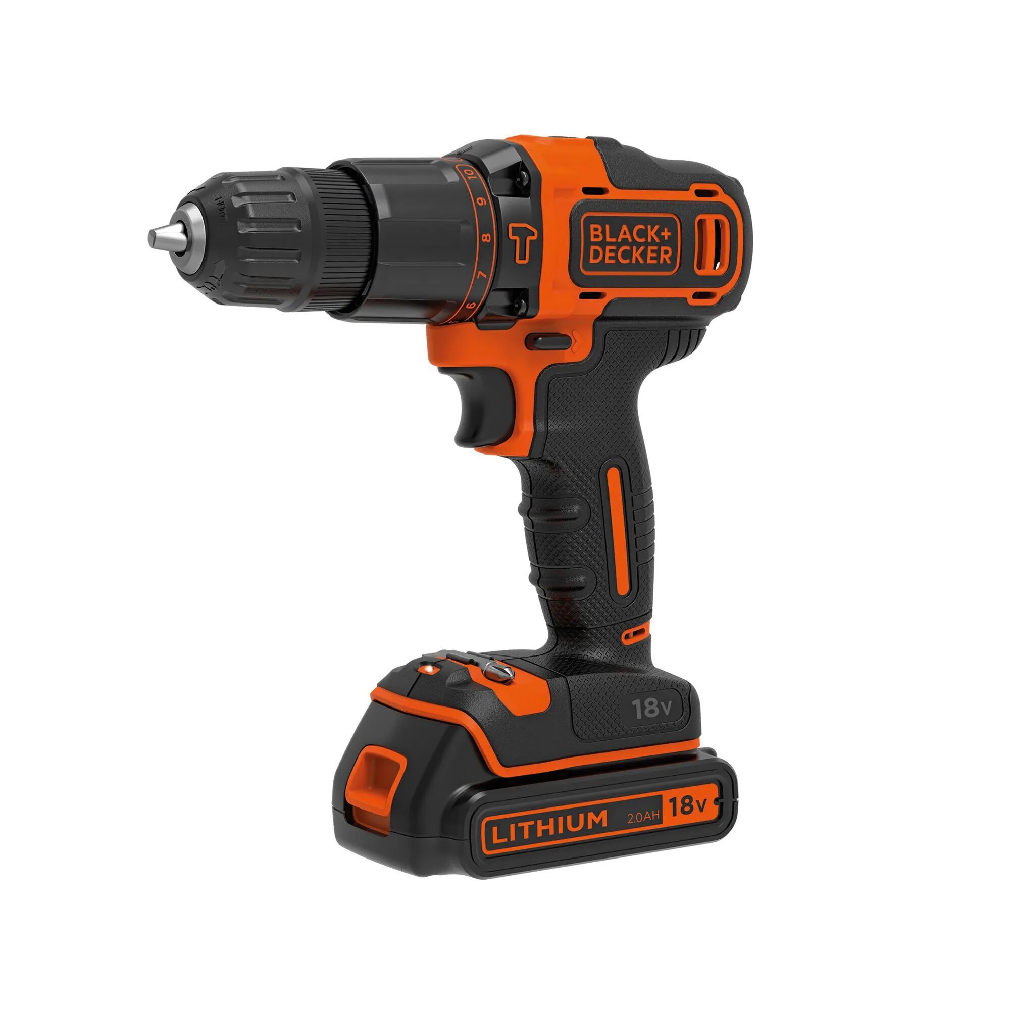 Black & Decker TRAPANO BATTENTE B&D 18 V BDCHD18B2FC-QW BATTERIA LITIO 1,5 Ah CON 32 ACCESSORI IN VALIGETTA