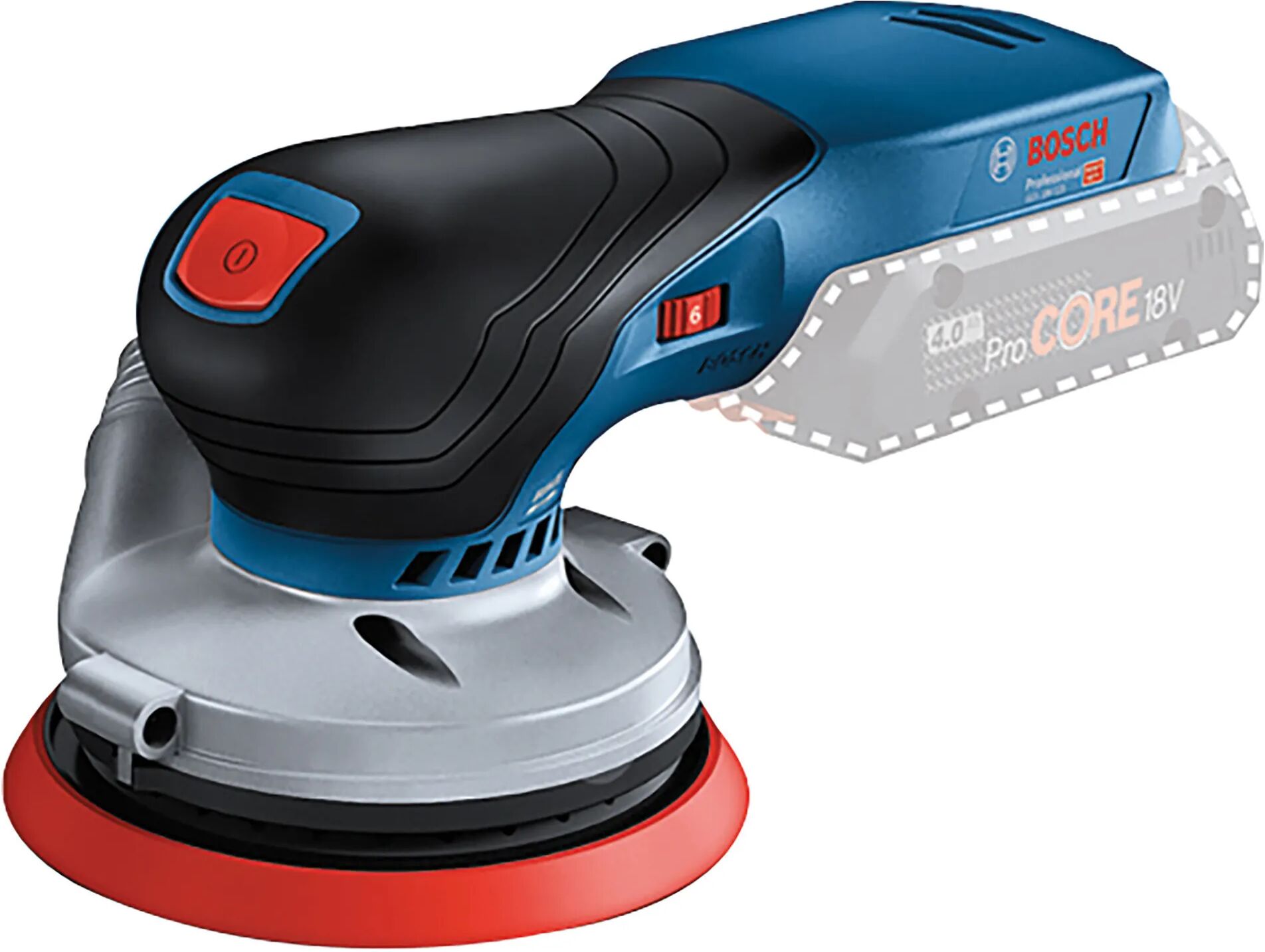 Bosch LEVIGATRICE ROTORBITALE  18V GEX18V 125 PRO A BATTERIA LITIO CORPO MACCHINA IN VALIGETTA