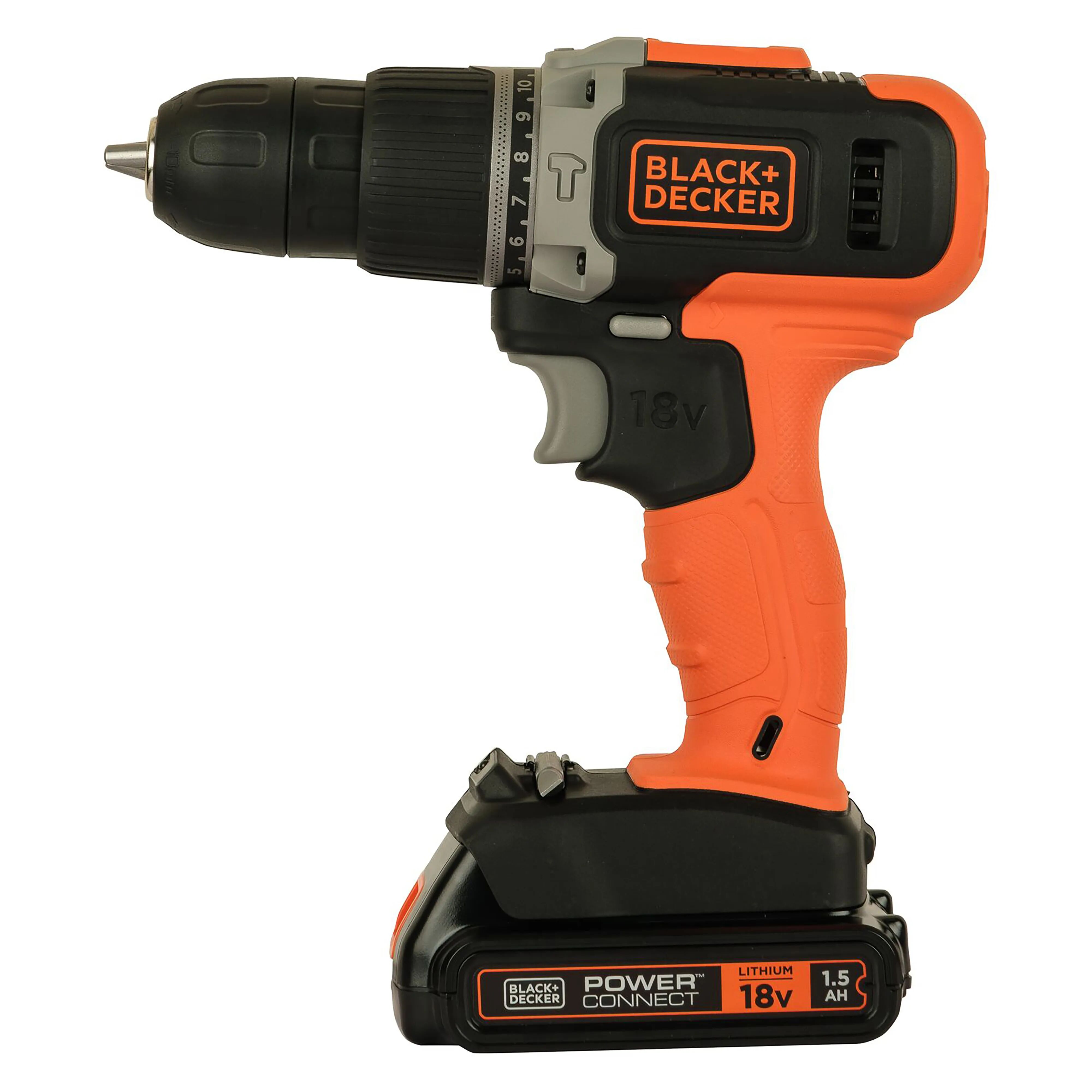 Black & Decker TRAPANO BATTENTE B&D 18V BCD003C3TA-QW 3 BATTERIE LITIO 1,5 Ah 40 ACCESSORI IN VALIGETTA