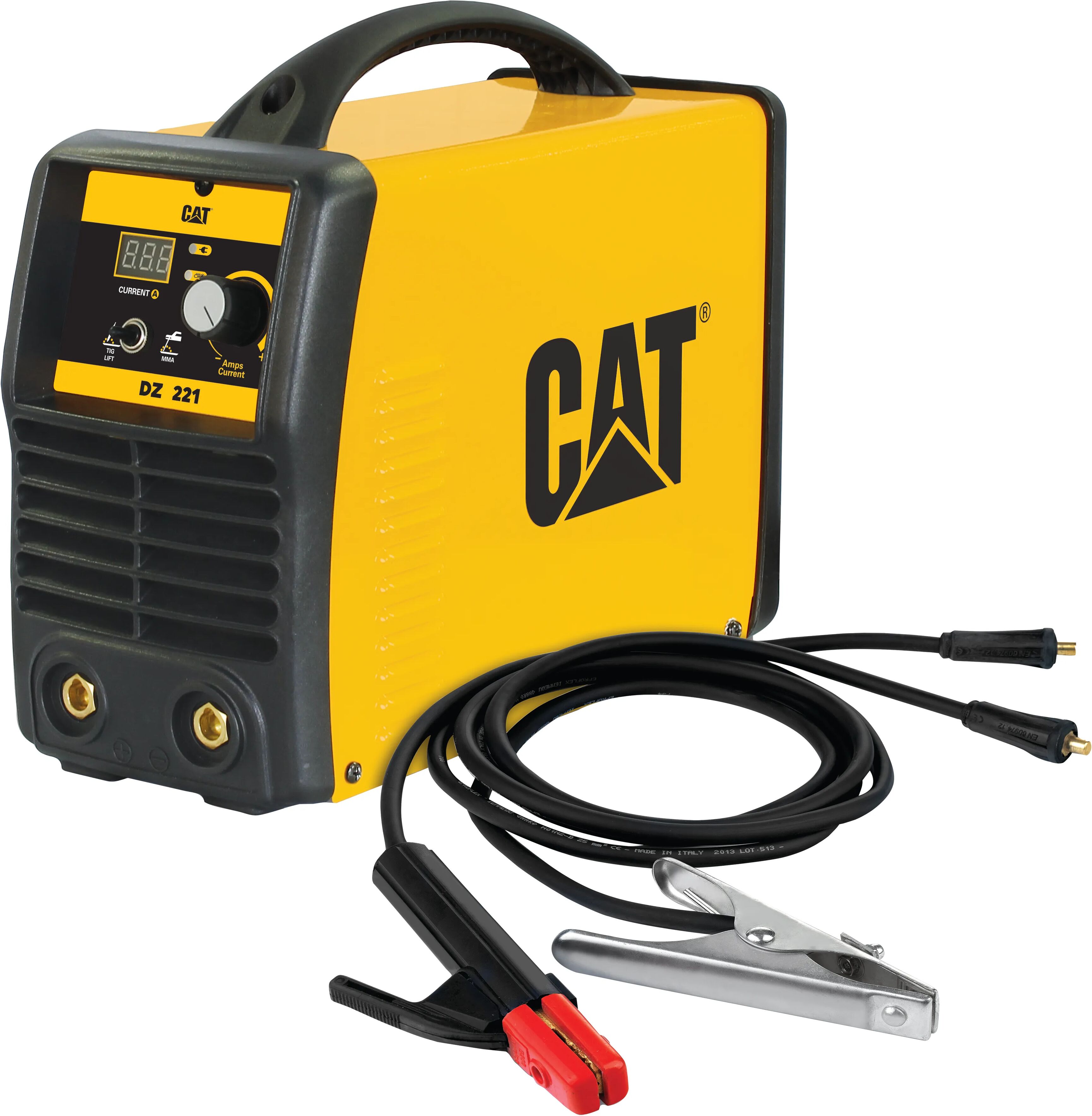 Tecnomat SALDATRICE INVERTER CAT DZ221 MMA/TIG 200A CORRENTE SALDATURA 10- 200 A ELETTRODI 1,6 -4,0 mm