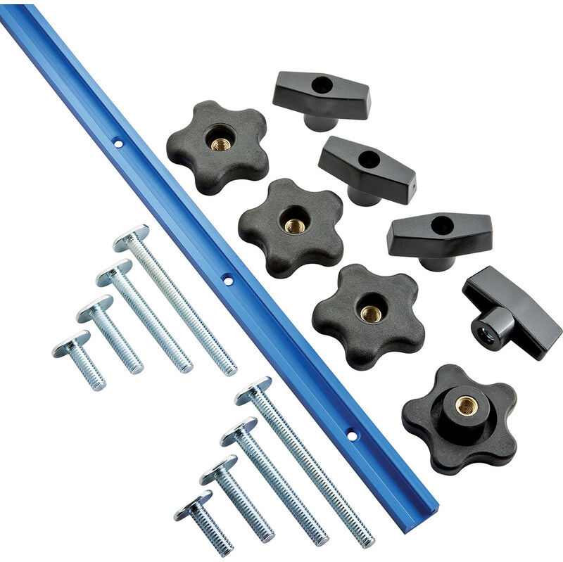 Rockler universele T-sleufset 17-delig