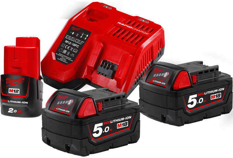 Milwaukee M18 NRG-502 starter kit 18V- 5,0Ah Li-ion